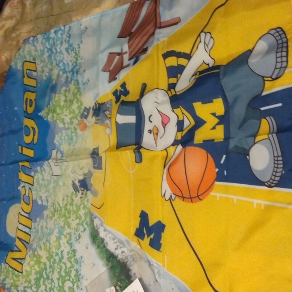 Michigan Wolverines March madness flag